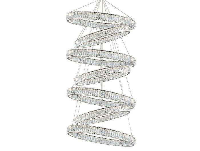 Потолочная чашка Newport Crystal Потолочная чашка 8240 D40 7 вертик.колец chrome