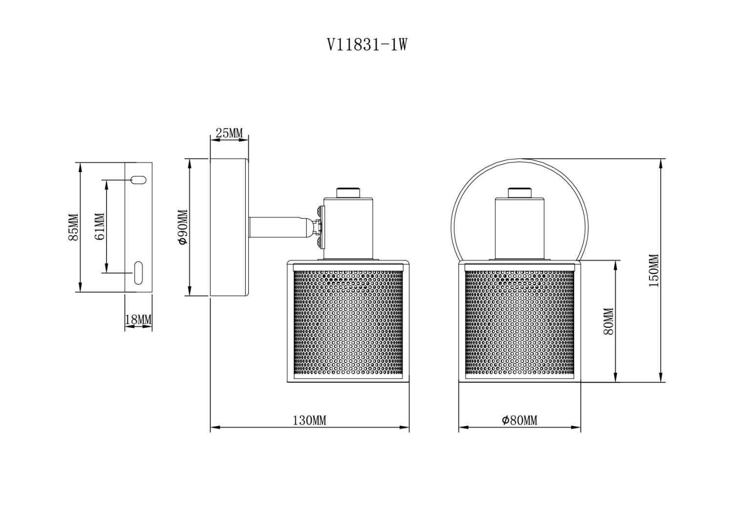 Светильник спот Moderli Suspent V11831-1W