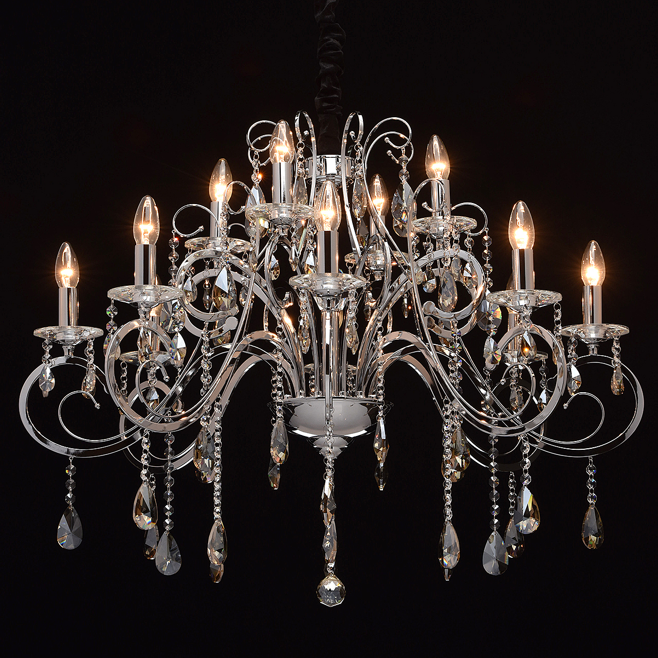 Подвесная хрустальная люстра Сюзанна Chiaro 458011012