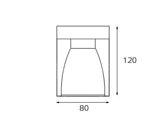 Накладной светильник Italline KOR MRC MRC0821S-1 black