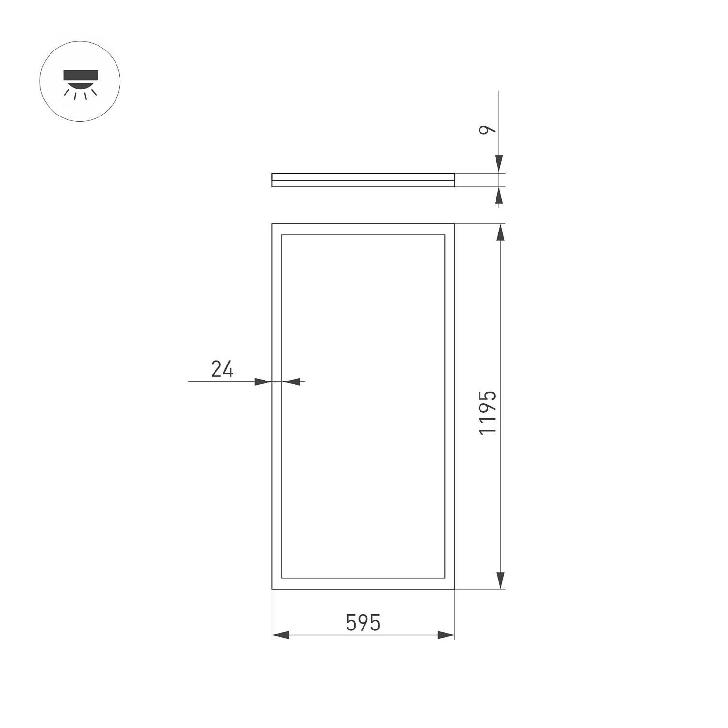 Светильник армстронг Arlight Intenso 043580