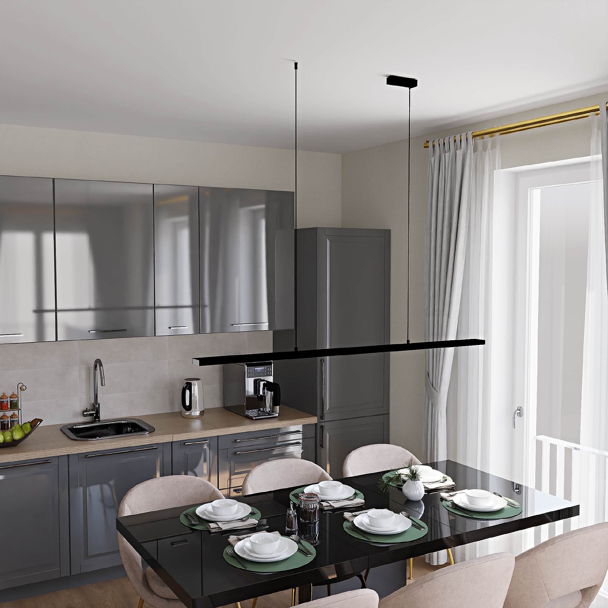 Светильник подвесной LIGHTERA James LE107L-150B WIFI