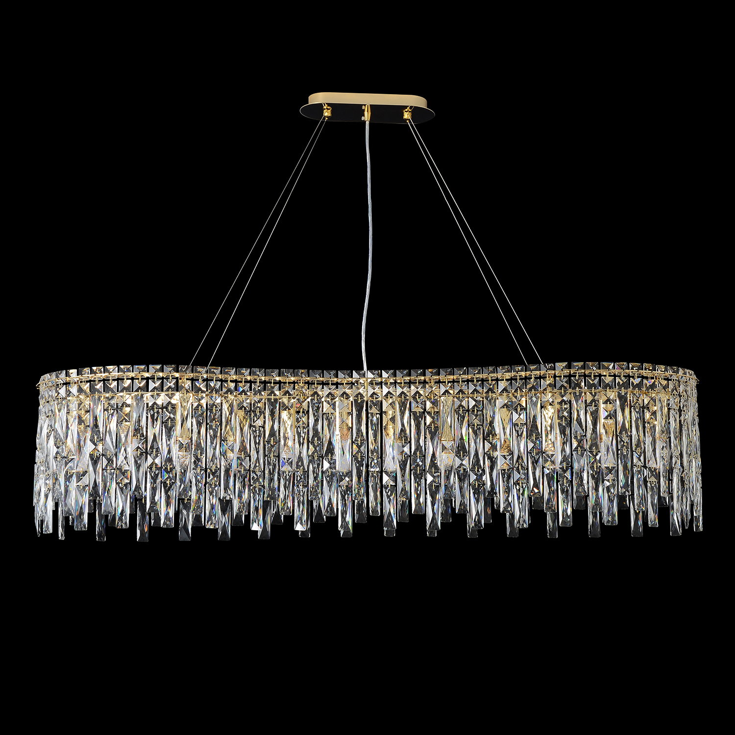 Подвесная люстра Crystal Lux Abril ABRIL SP12 L1200 GOLD