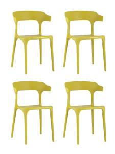 Комплект стульев Stool Group Neo SL-7082 yellow 90208 X4