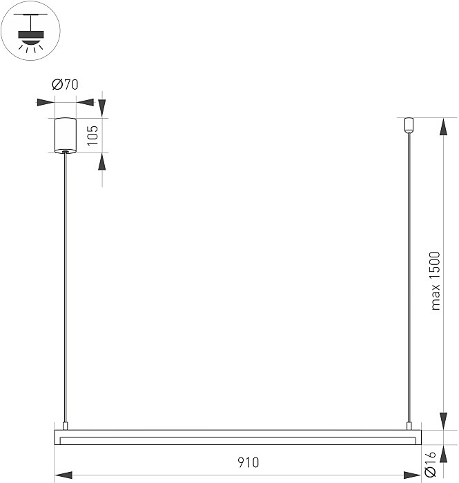 Светильник подвесной Arlight Umbra 036941(1)