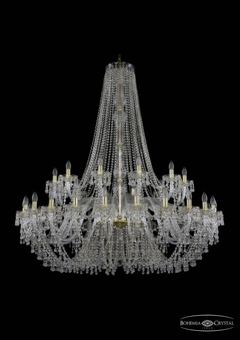 Подвесная хрустальная люстра 1410 Bohemia 1410/24+12/530/h-156 G V0300