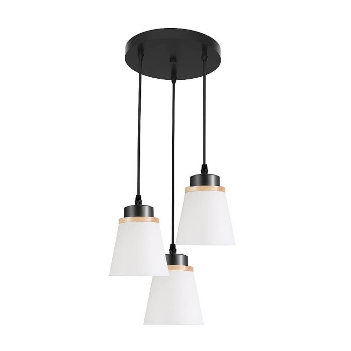 Светильник подвесной ЭкономСвет 30136 30136/3BK WT+WD