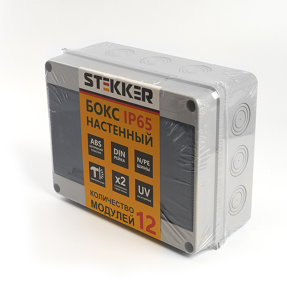 Бокс настенный EBX50-1/12-65 12 модулей, Stekker EBX50-1/12-65 39191