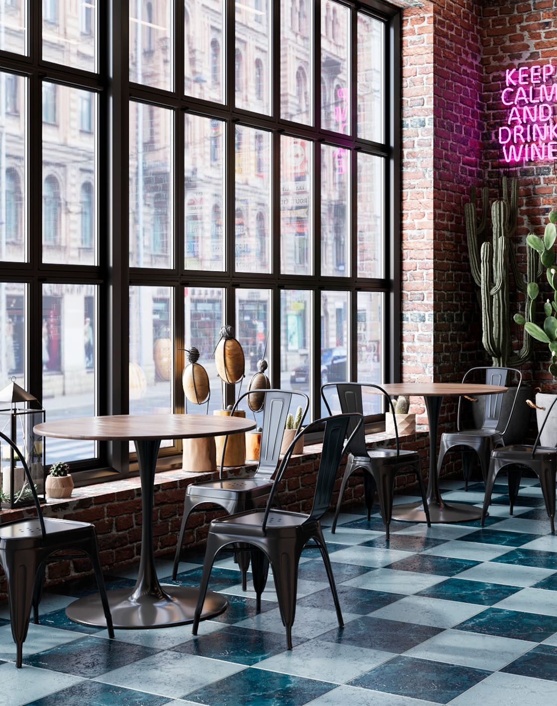 Обеденный стул Stool Group Tolix YD-H440B LG-01