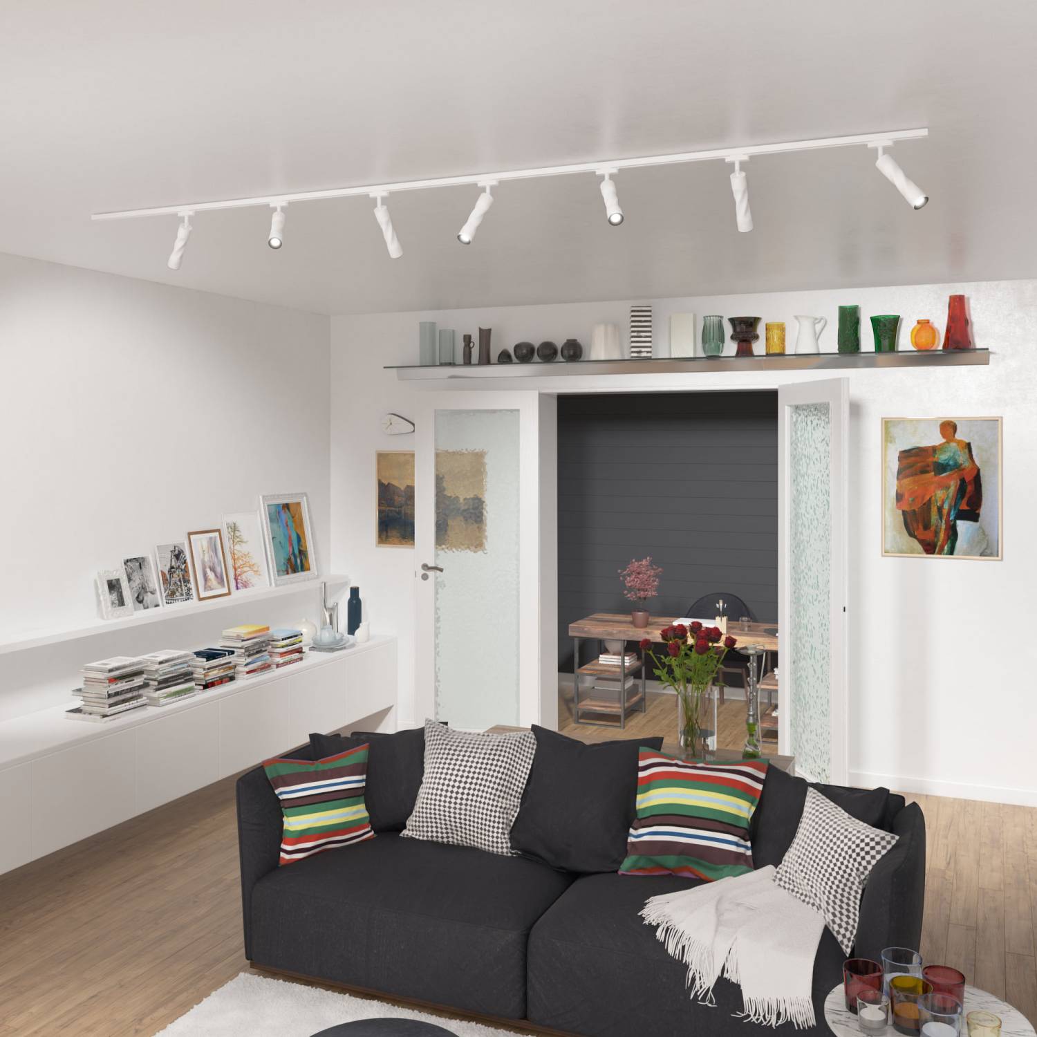 Трековый светильник Elektrostandard Scroll Royal Белый 12W 4200K (LTB29) однофазный