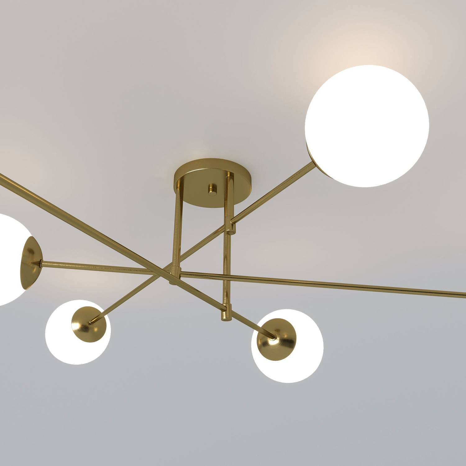 Потолочная люстра Eurosvet Netz 30181/6 латунь Smart