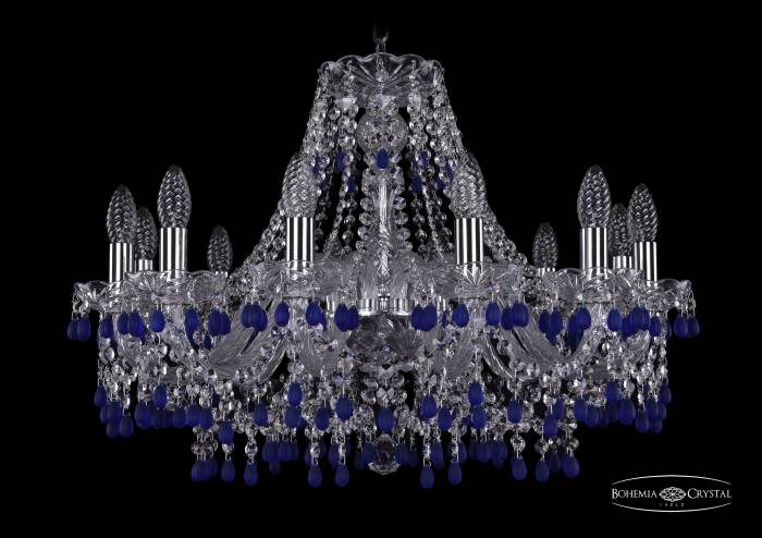 Подвесная хрустальная люстра 1410 Bohemia 1410/12/240 Ni V3001