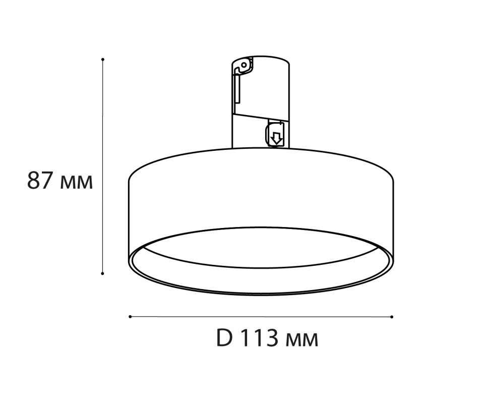 Трековый светильник Italline IT010-4022 black 3000K