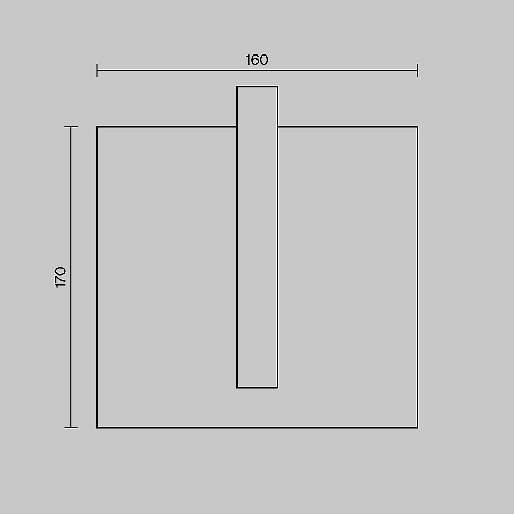 Уличный настенный светильник Maytoni Line O484WL-L6GF3K
