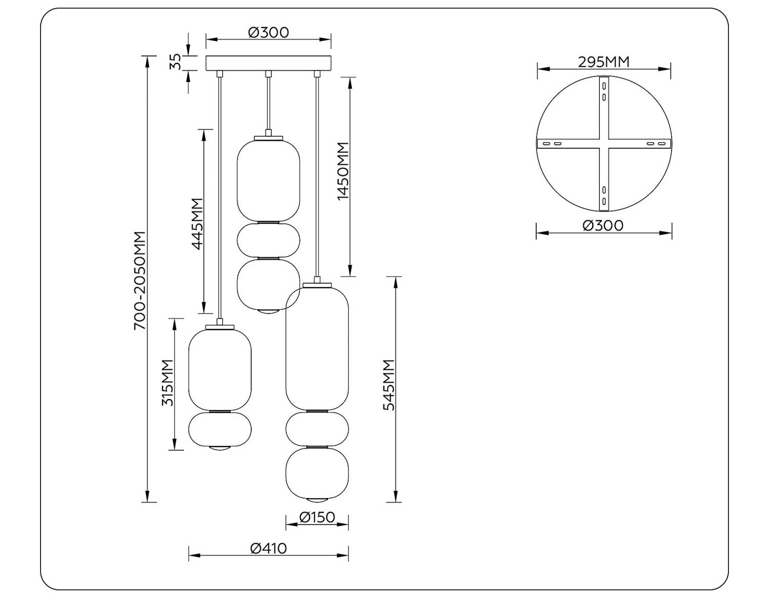 Светильник подвесной Ambrella Modern LH11036