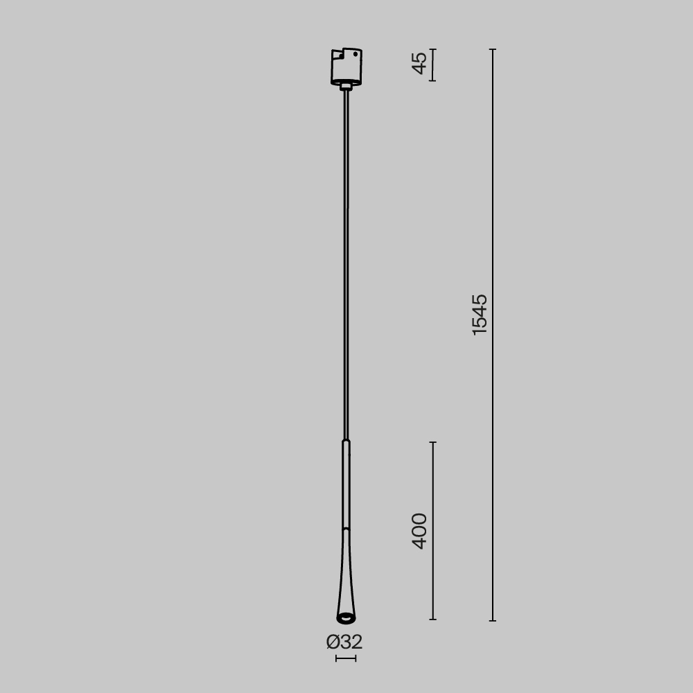 Трековый светильник Maytoni Waist TR167-1-7W3K-M-B Трековый светильник Maytoni Waist TR167-1-7W3K-M-B