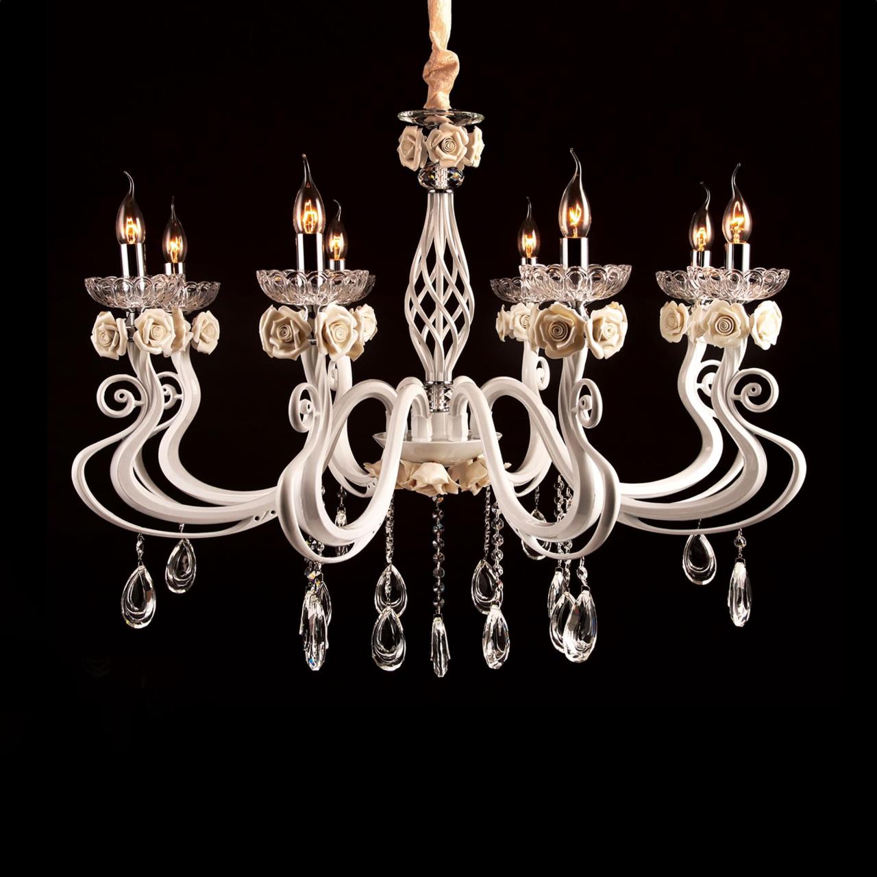 Люстра подвесная с цветочками Primavera EL351P08.1 Citilux