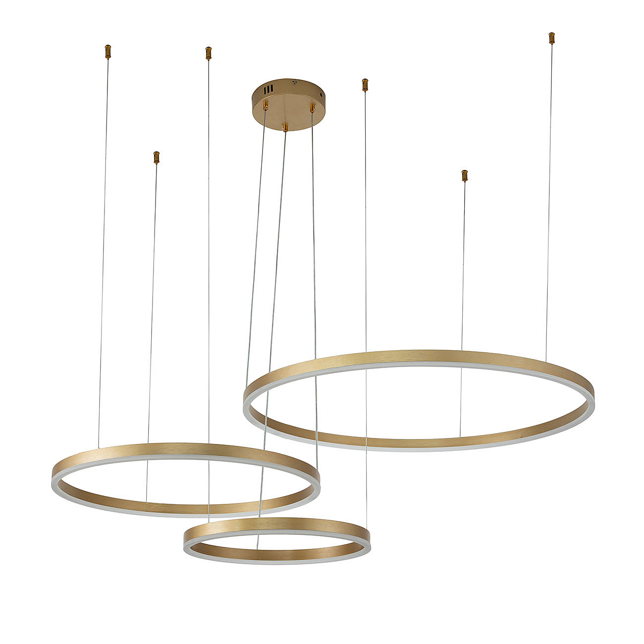 Подвесная люстра Indigo Galass 14001/3P Gold V000013L