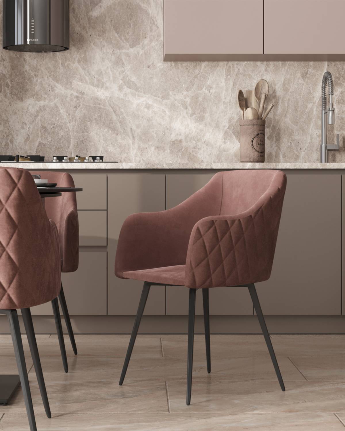 Обеденный стул Stool Group Ника MC66-5F KD HLR-44