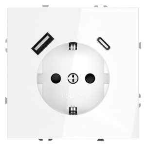 Розетка (Белый) Voltum Voltum S70 VLS040501