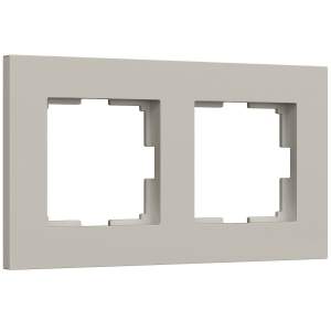 Рамка Werkel W0022917/ Рамка на 2 поста Slab (дымчатый софт)