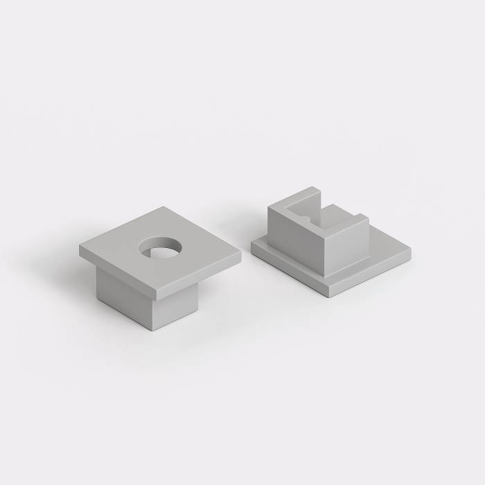 Заглушка для профиля Elektrostandard ZLL-2-ALP024 Заглушки для встраиваемого гибкого алюминиевого профиля под ГКЛ 9,5мм (комп. 2шт)