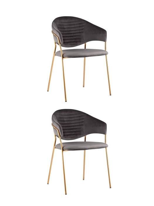 Комплект стульев Stool Group Эвита FDC8022 DARK GREY FUT-81 X2