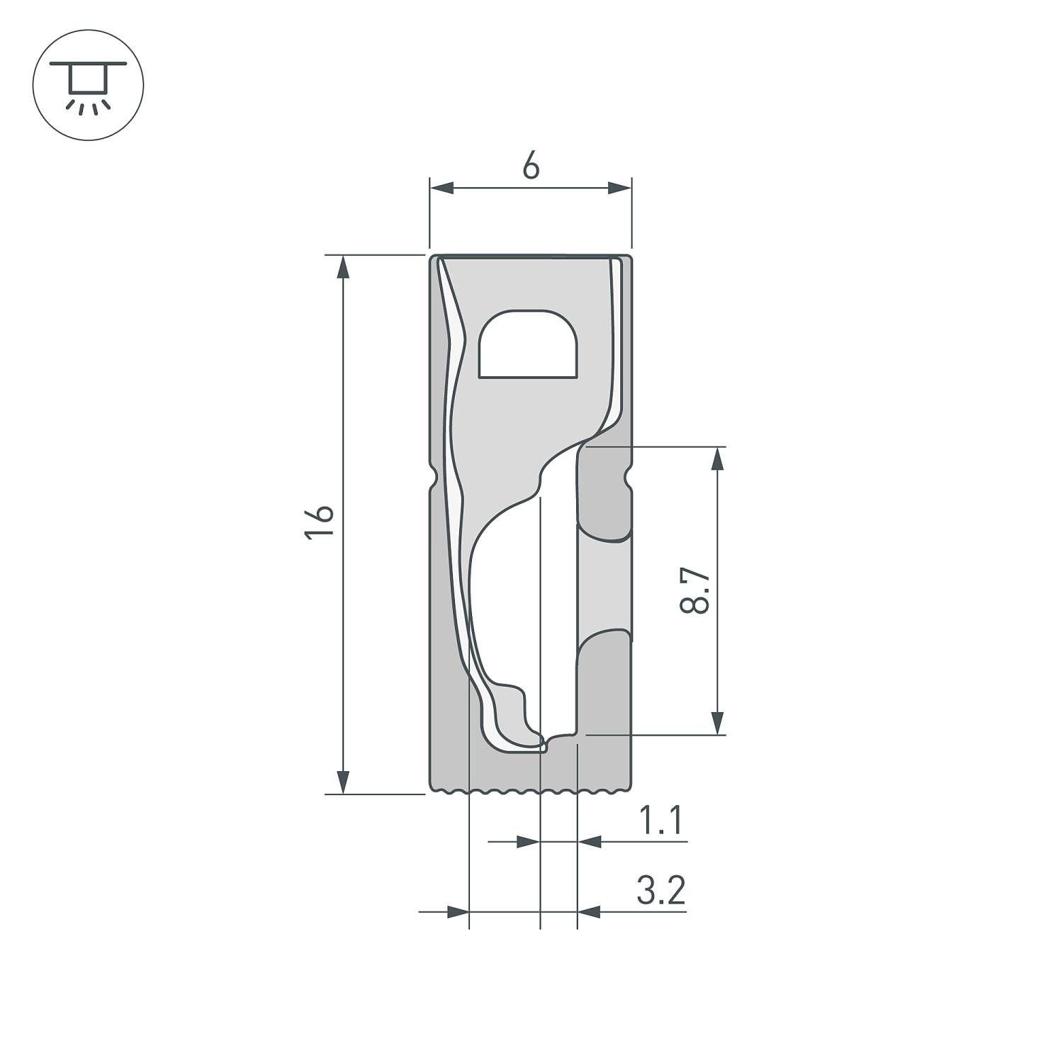 Профиль Arlight Wph 045842