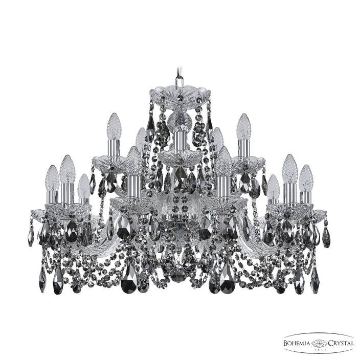 Подвесная хрустальная люстра 1402 Bohemia 1402/10+5/240 Ni R781