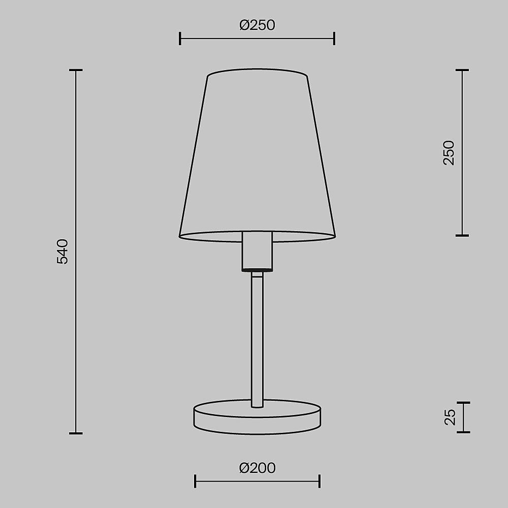 Настольная лампа Maytoni Lira MOD483TL-01BS
