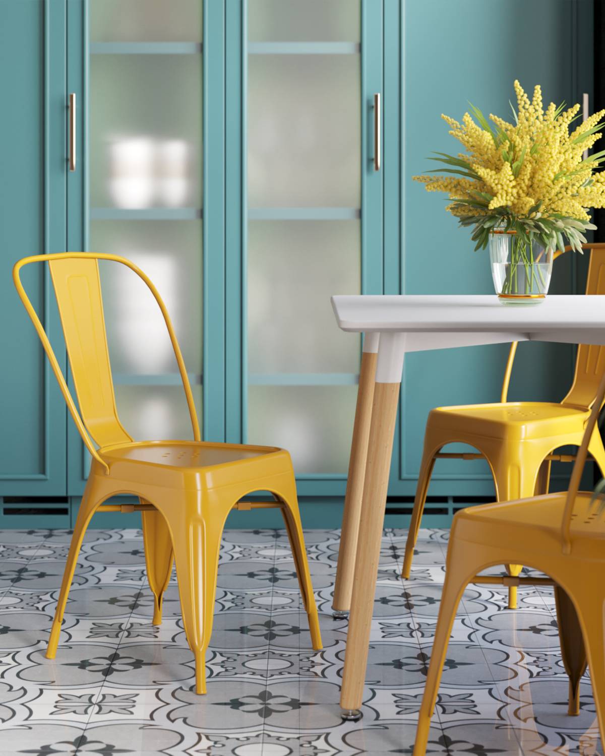 Обеденный стул Stool Group Tolix YD-H440B LG-06