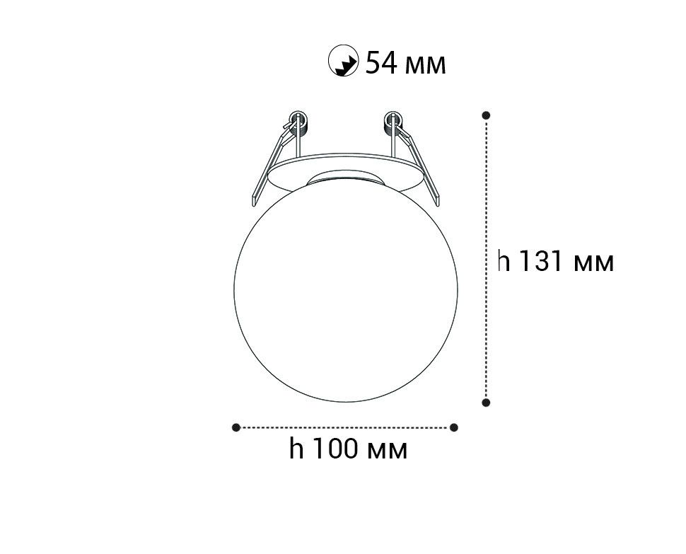 Встраиваемый светильник Italline IT08-8026 black 3000K