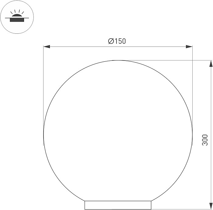 Уличный наземный светильник Arlight 046170