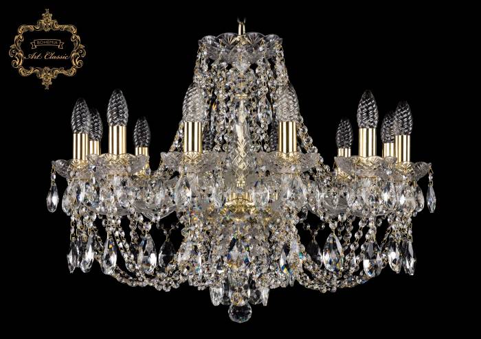 Подвесная хрустальная люстра 11.21 Art Classic 11.21.12.220.Gd.Sp