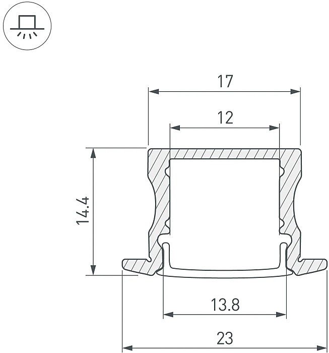 Профиль Arlight Arh-Line 044278