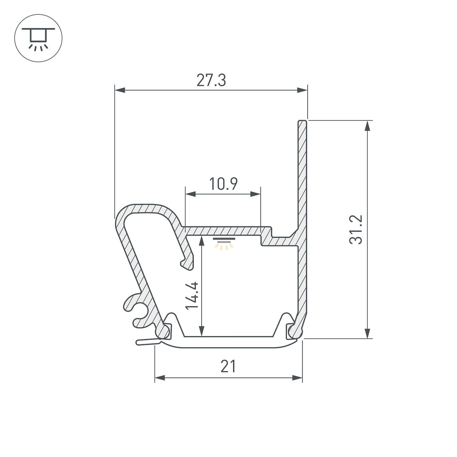 Профиль Arlight 040701