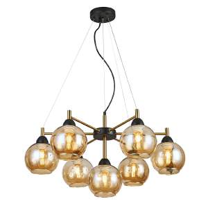 Подвесная люстра IMEX MD.9056-7-P-BK+COP