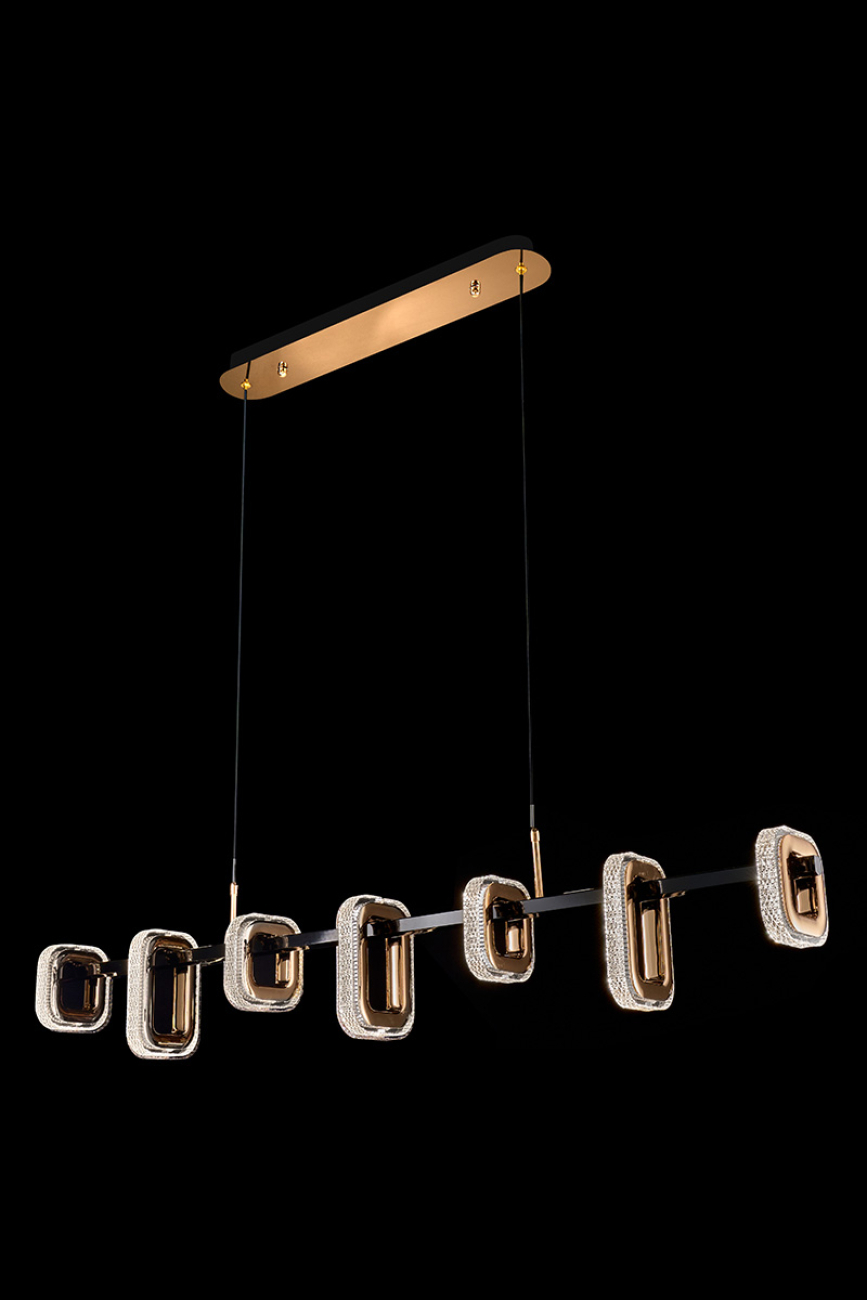 Светильник подвесной LEON Theona LE7701/7L Black/Gold