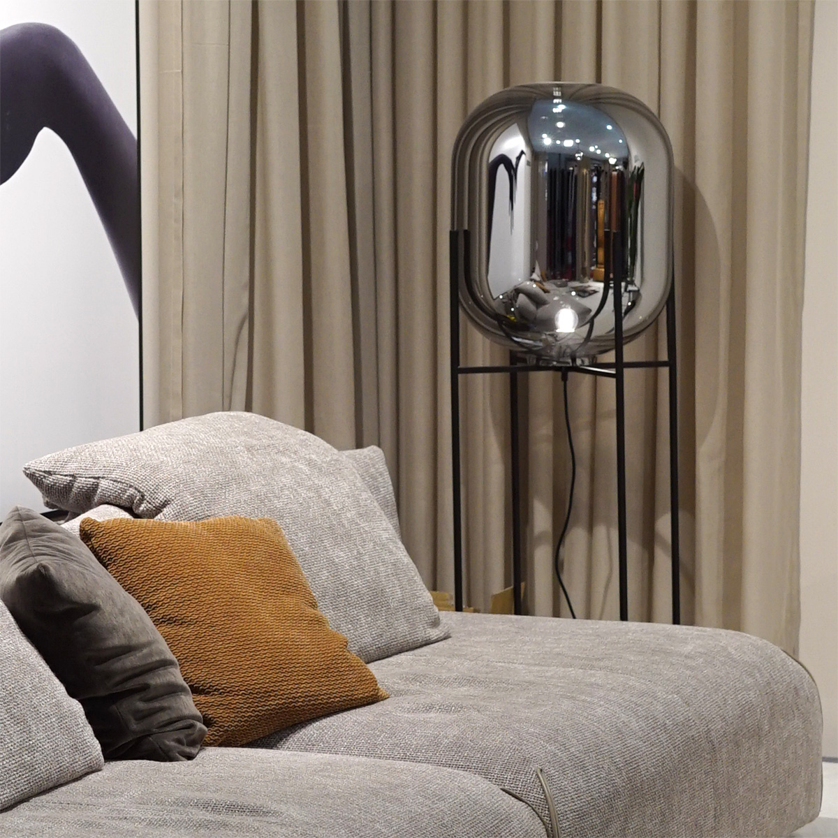 Торшер Delight Collection Floor lamp 9355F black/smoky Торшер Delight Collection Floor lamp 9355F black/smoky