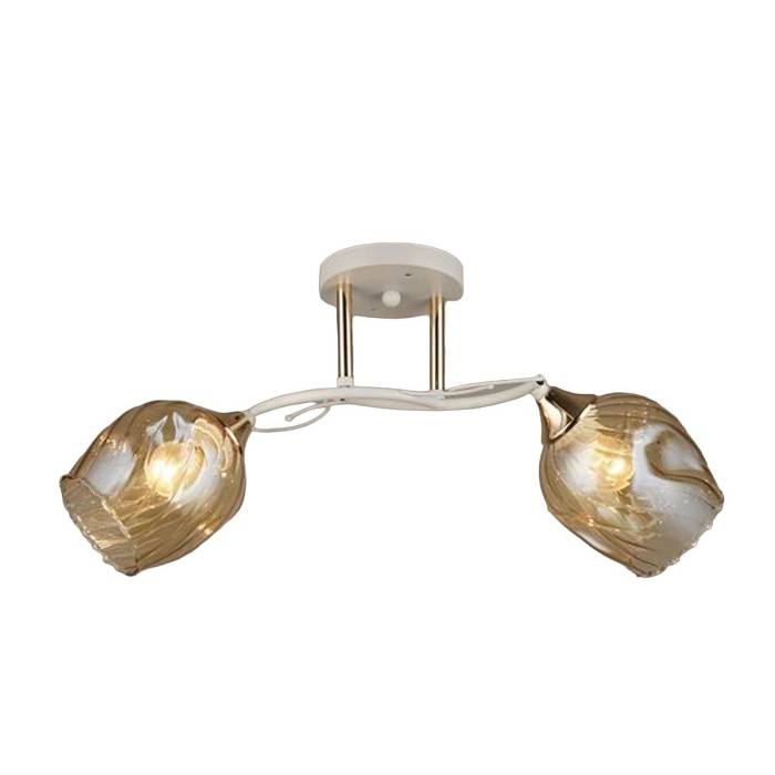 Потолочная люстра ЭкономСвет 12242 12242/2WT+FGD AMB