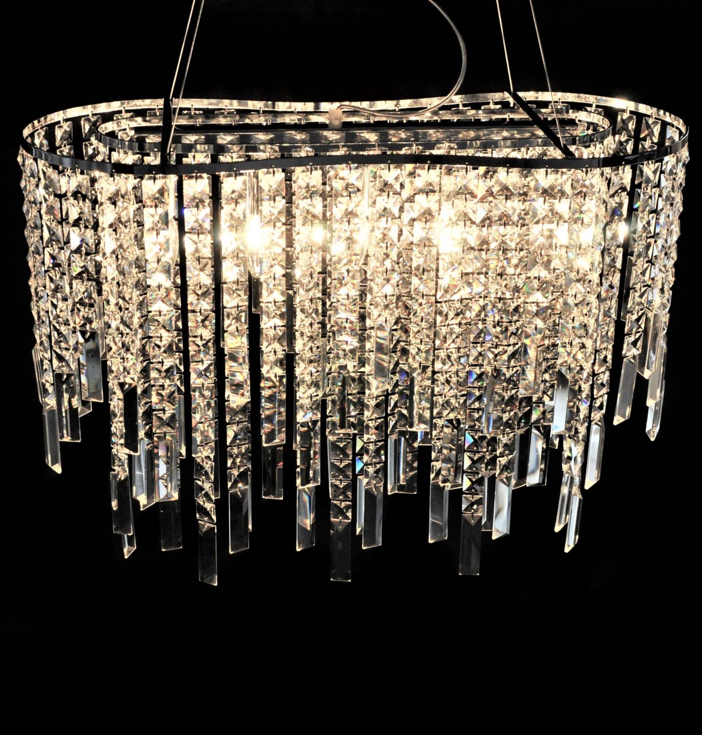 Подвесная хрустальная люстра Zucchero Lumina Deco LDP 2159-600 CHR