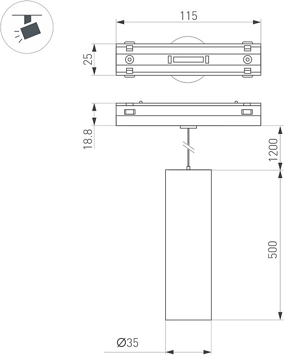 Трековый светильник Arlight Mag-Vibe 044468