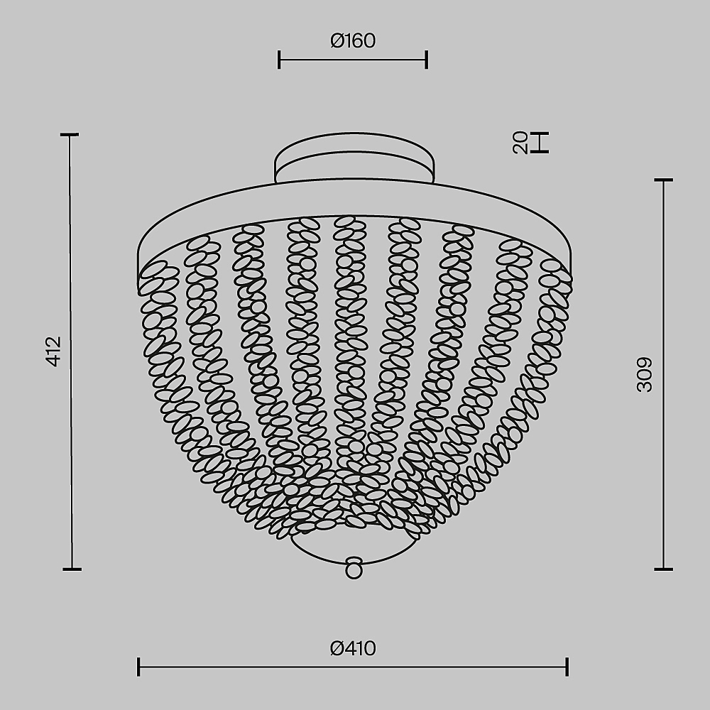 Потолочная люстра Maytoni Intrigue MOD440CL-03BS