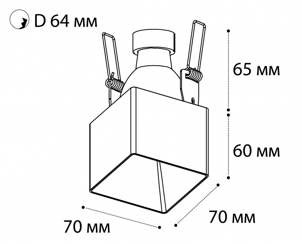 Встраиваемый светильник Italline dl 302 DL 3024 white