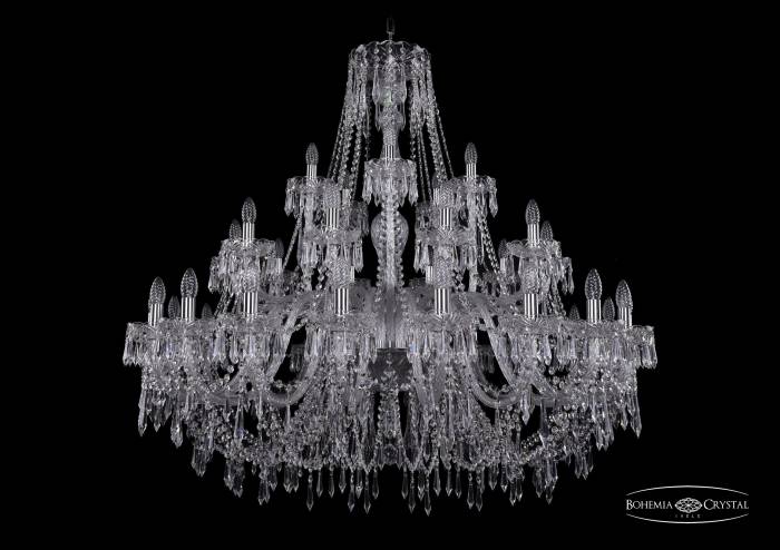 Подвесная хрустальная люстра 1403 Bohemia 1403/20+10+5/460 Ni