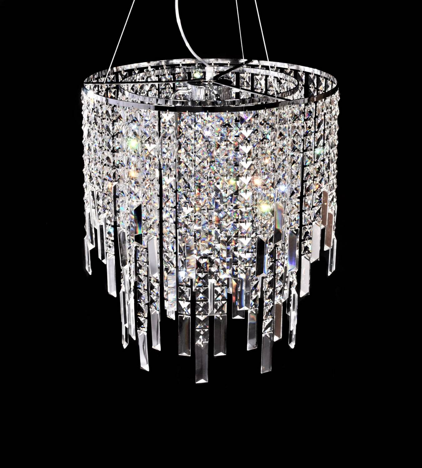 Подвесная хрустальная люстра Zucchero Lumina Deco LDP 2159-450 CHR