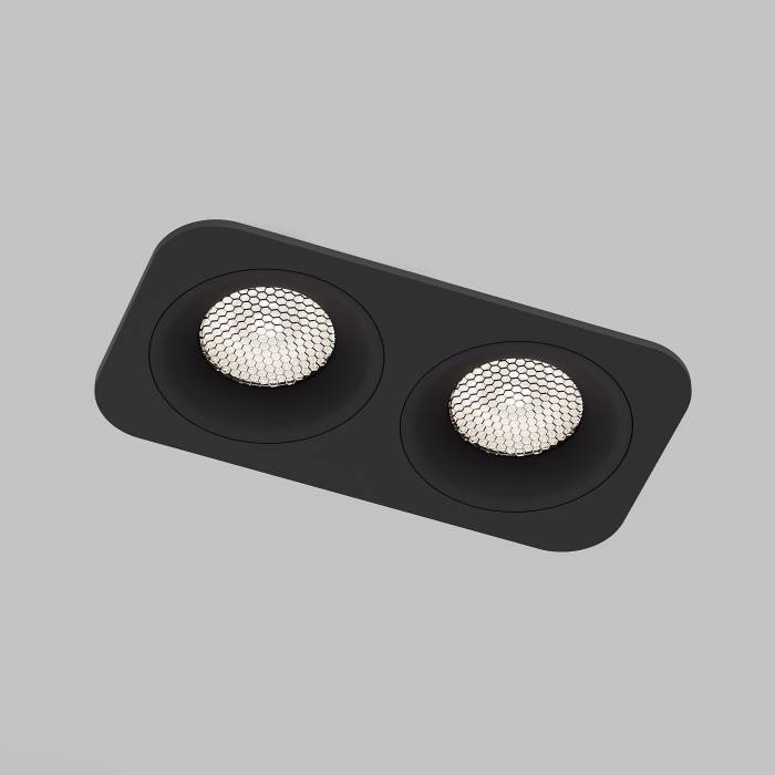 Встраиваемый светильник Elektrostandard Tetro 15277/LED 20W 4000K черный IP44 Встраиваемый светильник Elektrostandard Tetro 15277/LED 20W 4000K черный IP44