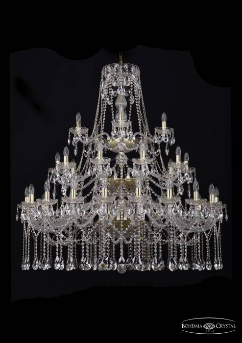 Подвесная хрустальная люстра 1413 Bohemia 1413/20+10+5/460/3d G