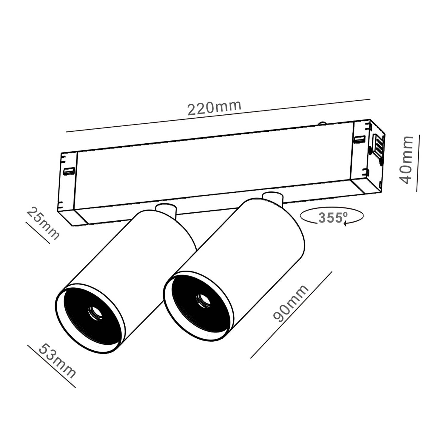 Трековый светильник IMEX IL.0050.5011-GU10-WH