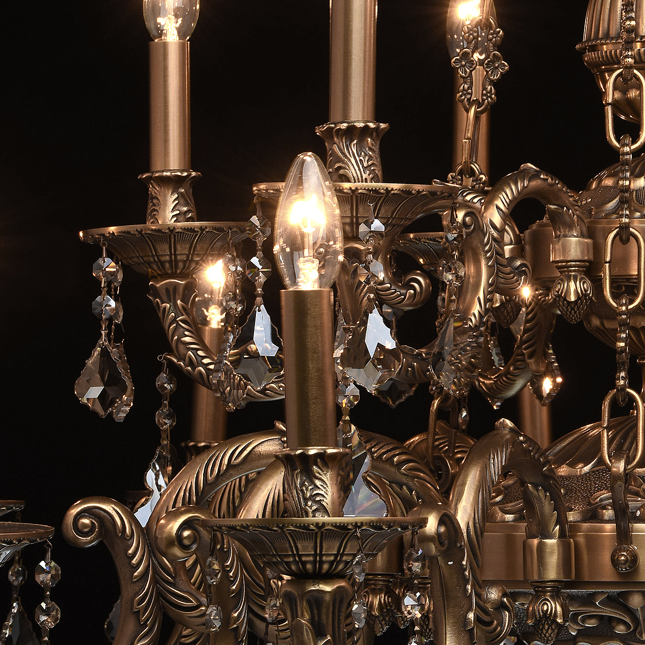 Подвесная хрустальная люстра Габриэль Chiaro 491010918